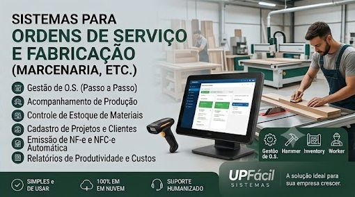 Sistema para marcenaria, artesanato e fabricação sob encomenda — UPF-OS